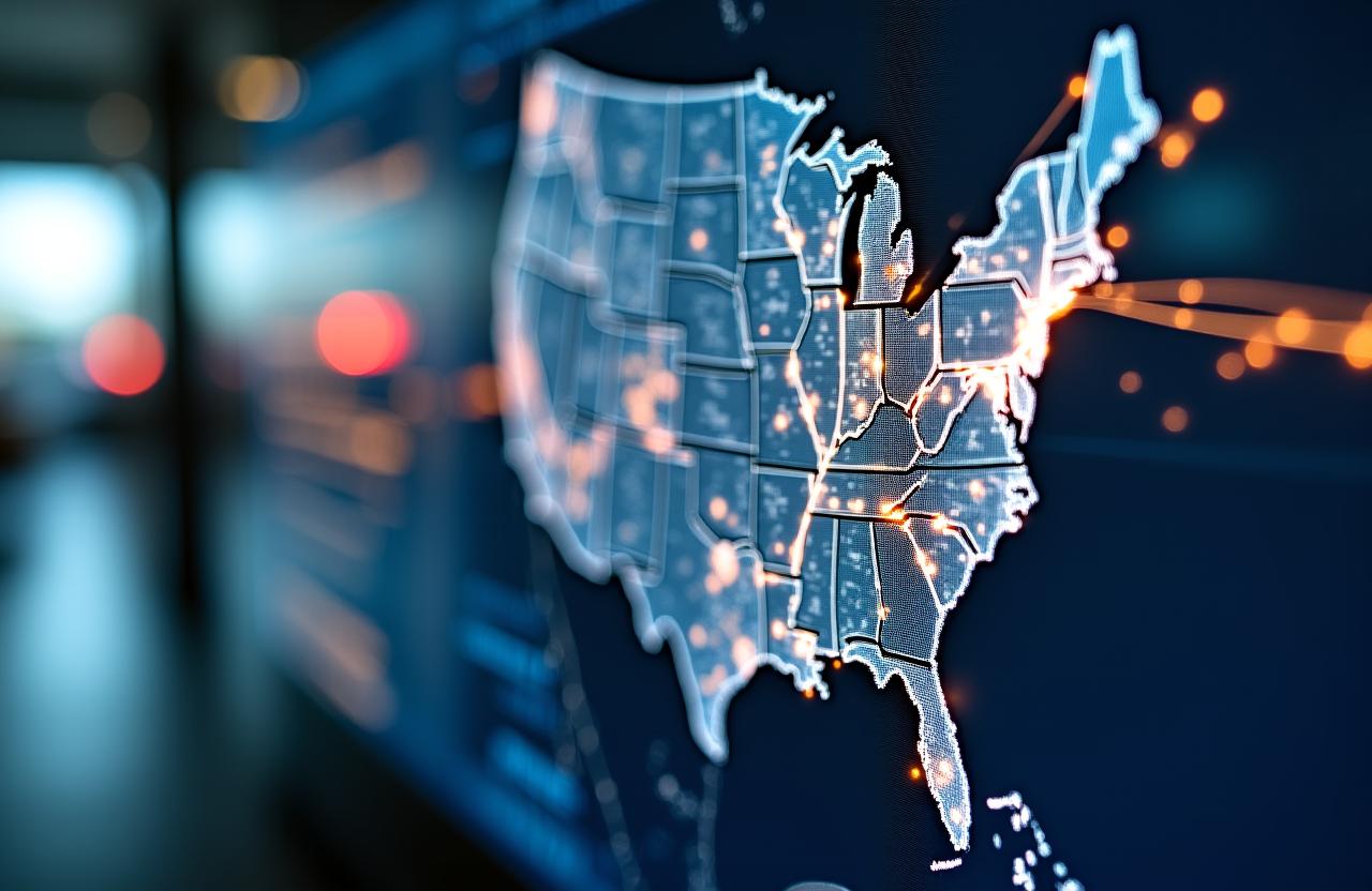 Strategic logistics transit lanes originating from Chesapeake